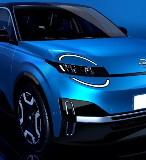 vehiculo nissan azul